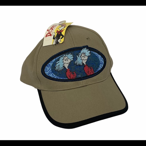 1997 Dr. Seuss Thing 1-Thing 2 Cat In The Hat Cap - Picture 2 of 7